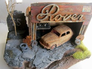 Rover P4 75 Shed Garage Barn Find Wreck Rat Diorama 1 43 Ebay