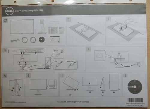 Dell U2414Hb | FHD (1920 x 1080) 24" Monitor S/N: CN-09TG46-74261-56S-61LS - Bild 4 von 6