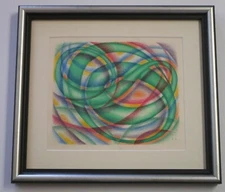 RUDOLF ZECH PAINTING ABSTRACT GERMAN EXPRESSIONISM MODERNIST VINTAGE RARE 1960'S