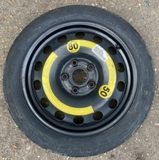 AUDI A3 8V 2012-2020 16" SPACE SAVER SPARE WHEEL & T125/70 R16 96M TYRE. #57.