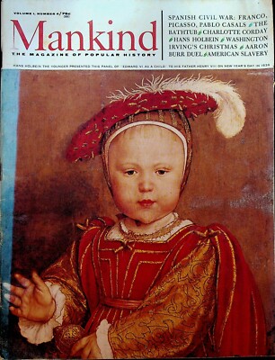 Mankind Magazine #4 December 1967 Pablo Picasso Aaron Burr American Slavery