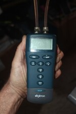 Digitron 2023P Manometer with attached Cables in photos