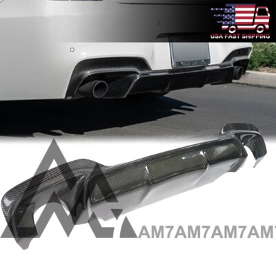 3D Style Carbon Fiber Rear Diffuser For 2012-2019 BMW F12 F13 F06 M Sport