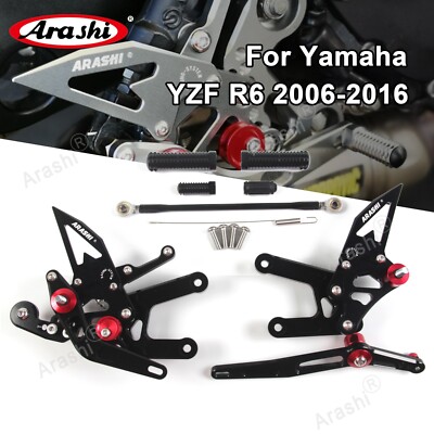 Rearset For Yamaha 06-16 YZF R6 2007 2008 2009 2010 2011 Arashi Racing Footrest