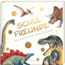 Freundebuch Dinosaurier Schulfreunde Ab 6 Jahre klimaneutral hergestellt + BONUS