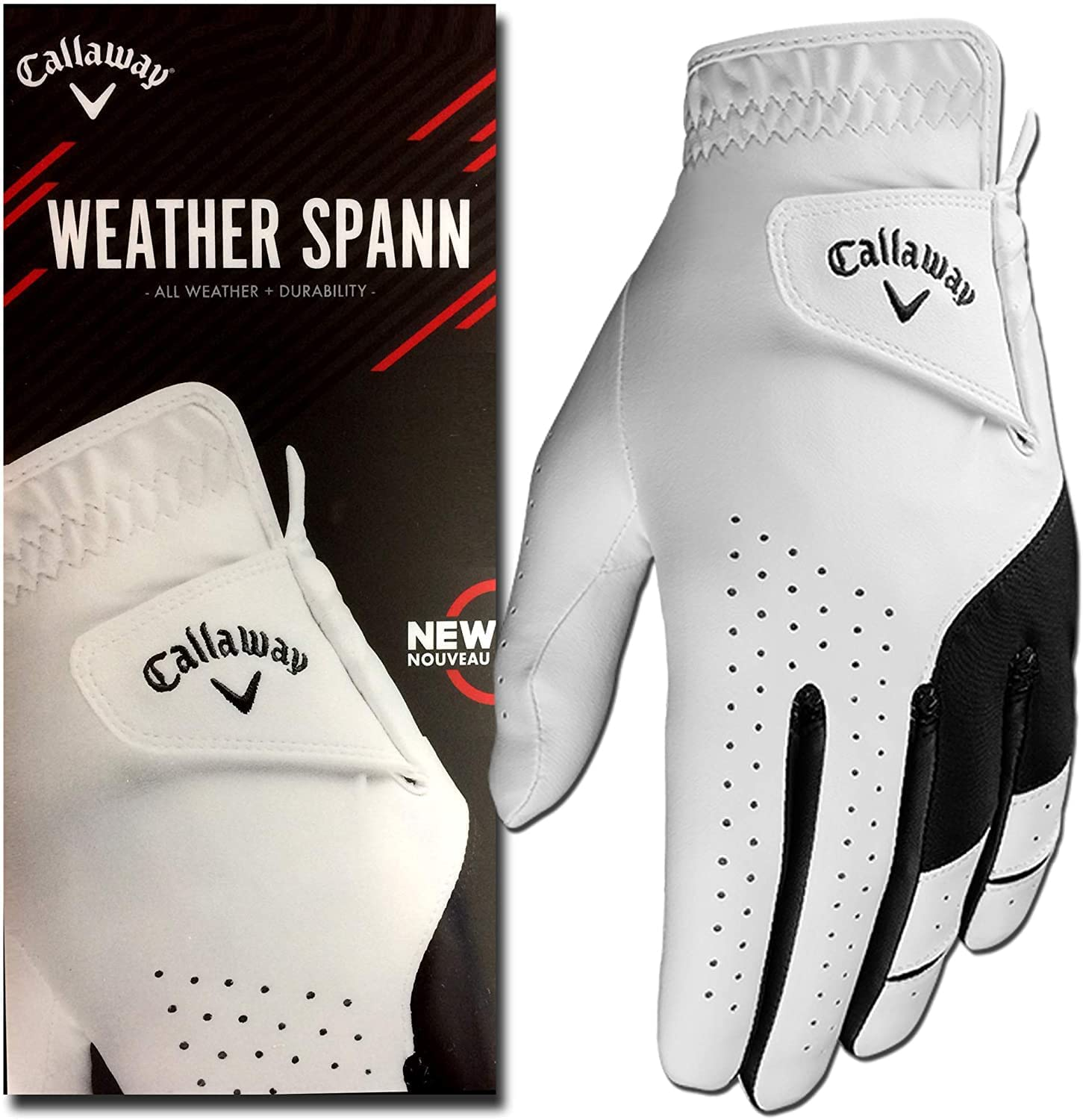 Callaway Golf Men'S Weather Spann Premium Synthetic Golf Glove | eBay