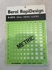 Berol RapiDesign R-2073 Small Metric Ellipses