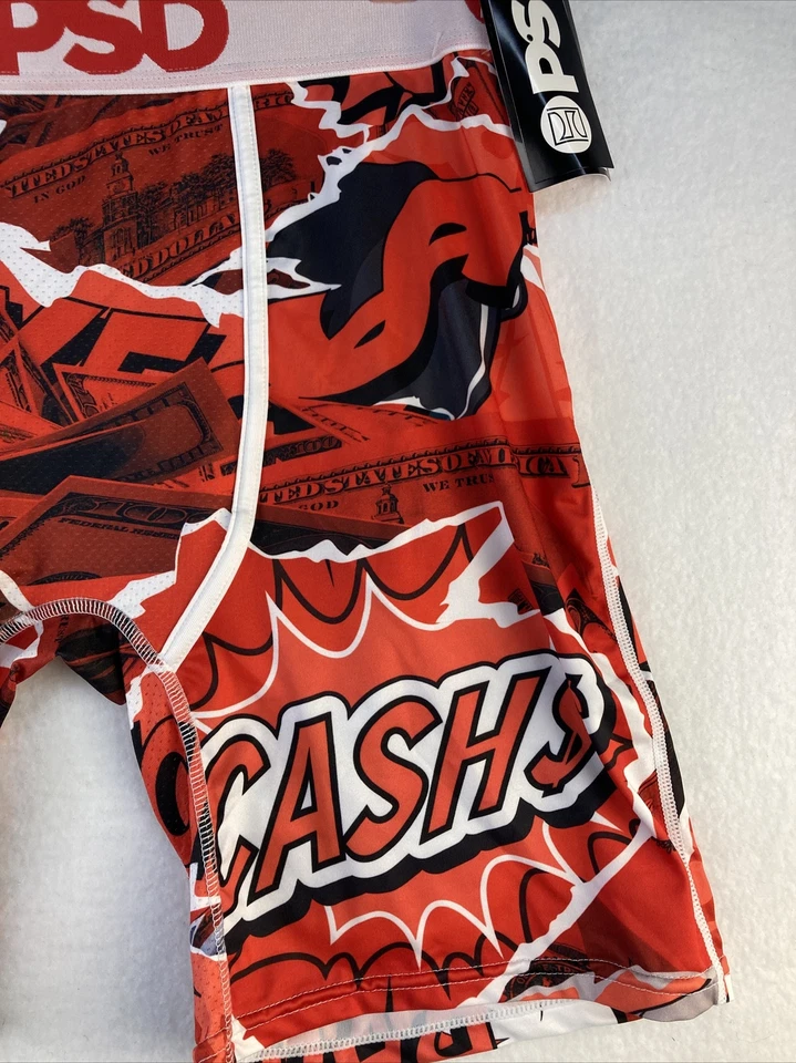 Ropa interior PSD para hombre dinero en efectivo misil bomba rojo calzoncillos boxer nuevos con etiquetas nueva talla grande Foto 4 de 4