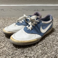 Vintage Nike Bowling Shoes Women s Size 8 White Blue Flaws And Wear