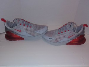 Nike Air Max 270 Liquid Metal Wolf Grey Red Running Shoe AH8050 018 Men Size 13 | eBay