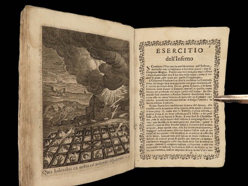 1667 Spanish Saint Ignatius Loyola Illustrated Angels Demons Bible ART Italian - Picture 14 of 20