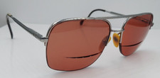 Vintage BerDel Phil Silver Pilot Half-Rim Metal Sunglasses Italy FRAMES ONLY