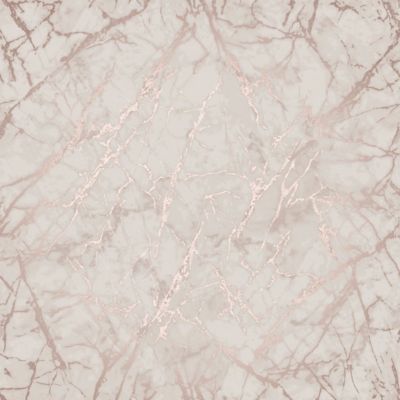 Feindekor Metallic Marmor Roségold Tapete - FD42268