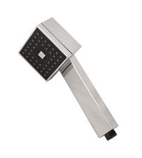 Design Handbrause Duschkopf Brausekopf  "QUADRO 3" |  eckig, chrom, verstellbar