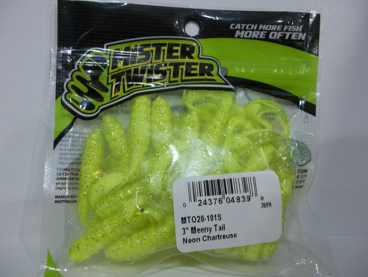 Mister Twister Mtsf20-ls 3 Meeny Curly Tail Fishing Lure 20 PK