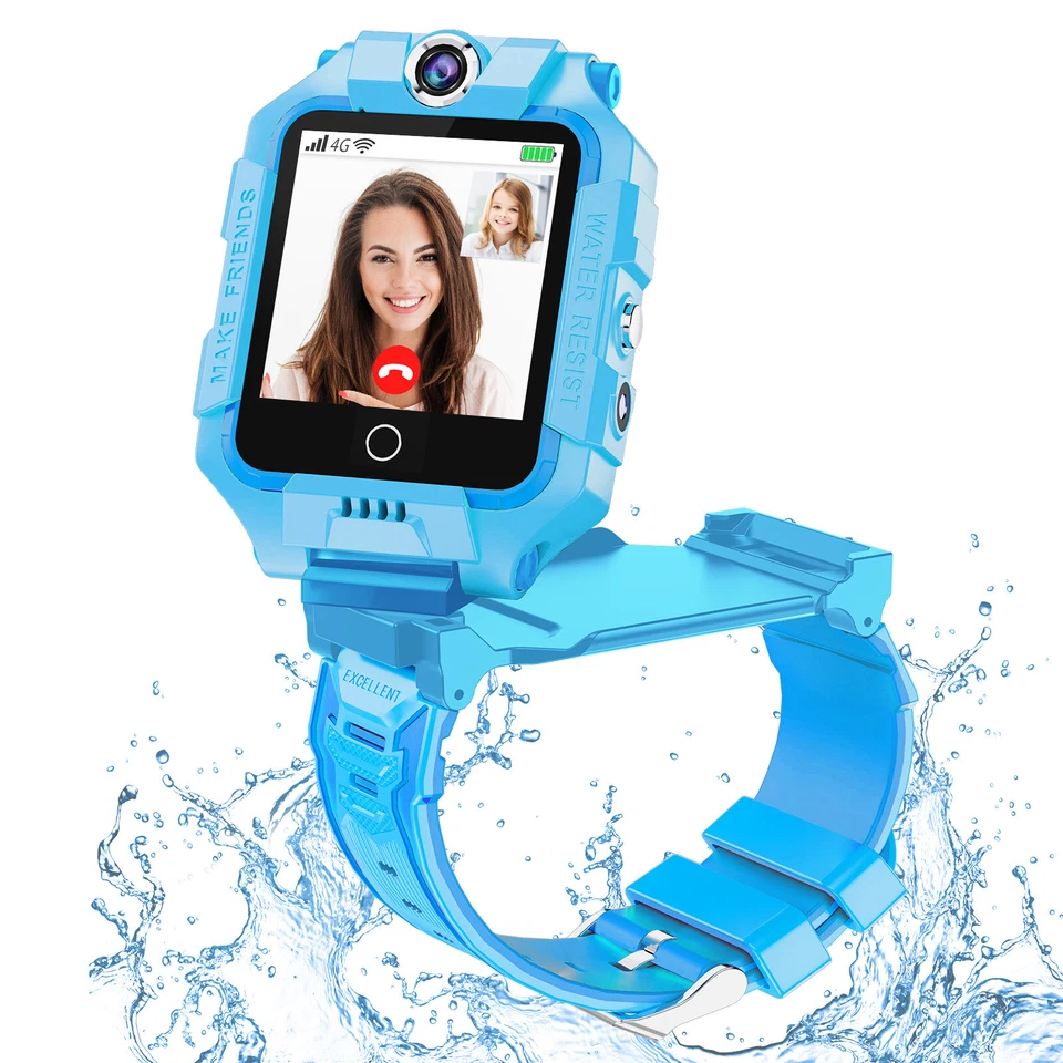 Kids SmartWatch Phone Watch with Camera GPS Tracker Video Call Torch Pedometer - Image 2 of 4