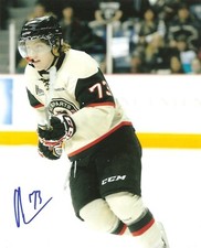 Adam Erne signed photo 8x10 autographed Quebec Remparts