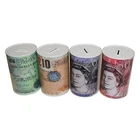 Sterling Money Tin Piggy Bank, Coin Tin, Cash Tin, Savings Box (15cmx10cm)
