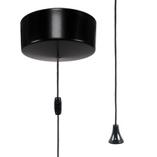 ElekTek Bathroom Ceiling Light Pull Switch UK Approved Chrome, Matt Black, Brass