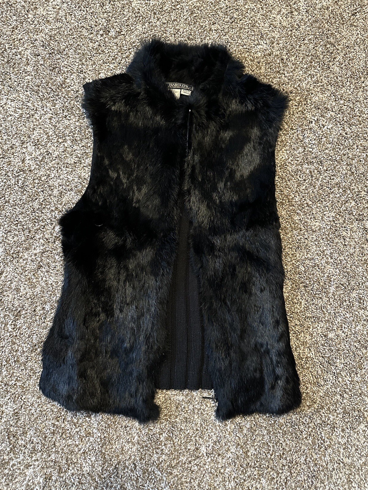 Harold’s Authentic Rabbit Fur Vest Size S | eBay