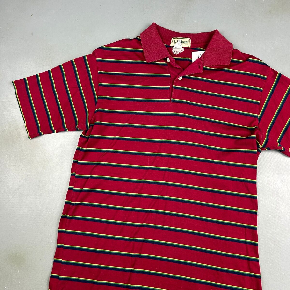VINTAGE 90s L.L Bean Striped Red Polo Shirt sz XS Adult | eBay VINTAGE 90s L.L Bean Striped Red Polo Shirt sz XS Adult | eBay