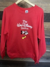 Vintage 80'S THE WALT DISNEY STUDIOS MICKEY MOUSE SWEATSHIRT XL FOL Tag