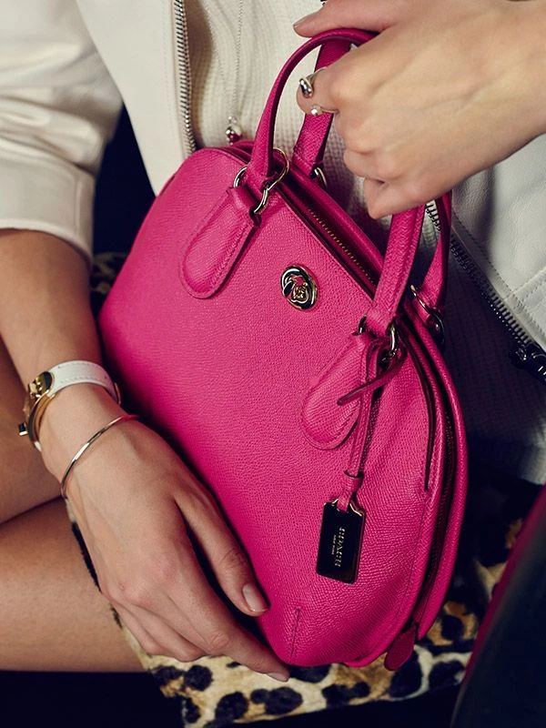 Authentic COACH Prince Street Leather Mini Satchel HandBag Purse 34940 Pink