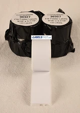 2 Rolls - File Folder Labels 130 White Rolls 30327 Compatible w/ Dymo®