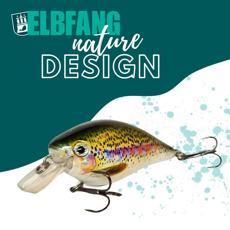 ✅ELBFANG CRANKBAIT WOBBLER KUNSTKÖDER SET | ANGEL KÖDER ZUM HECHT BARSCH ANGELN - Bild 4 von 4