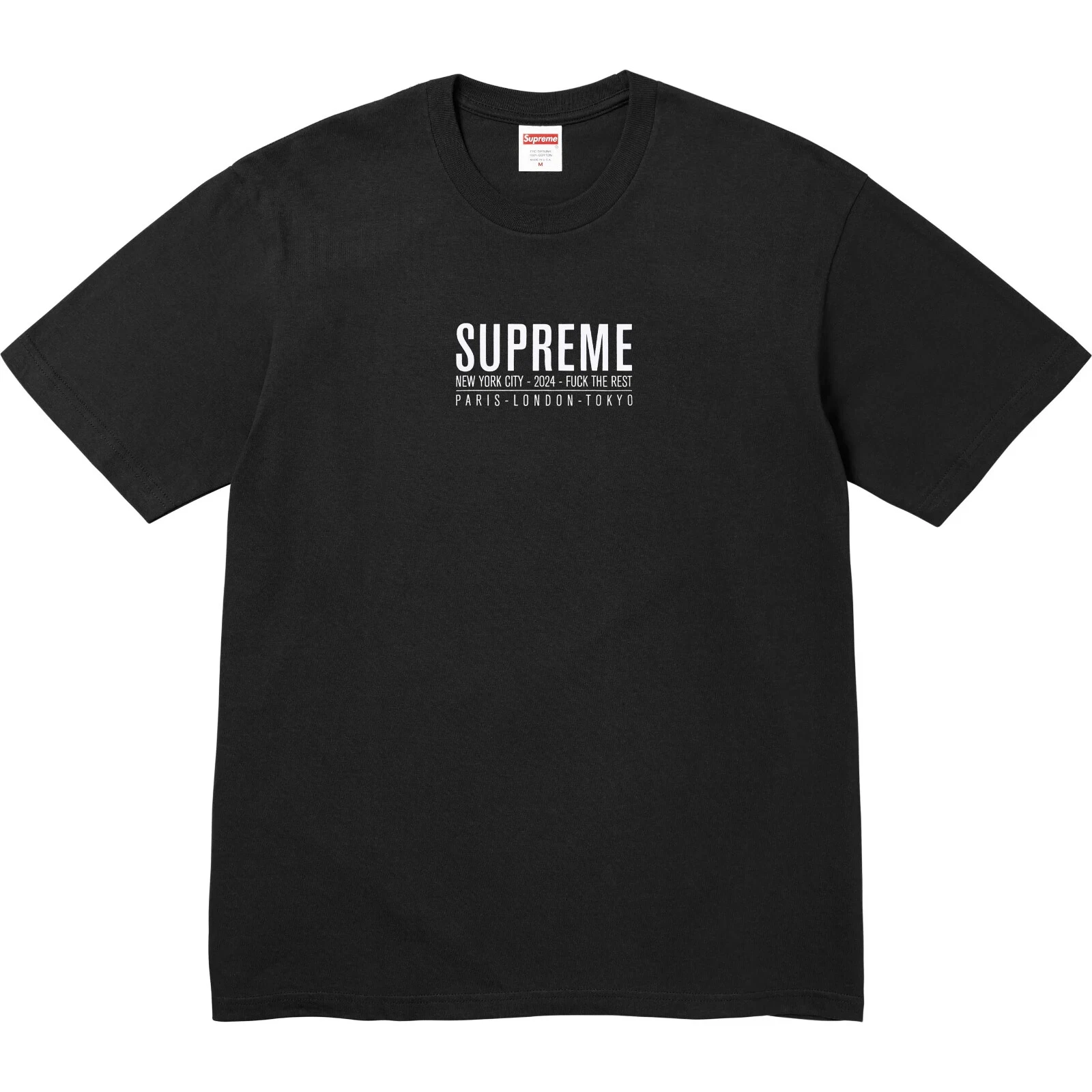 Tee shirt Supreme Paris   Noir   Taille Medium   SS24 Neuf Authentique