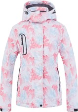 Creatmo Us Women's Mountain Waterproof Ski Jacket Windproof Snowboarding Jacket