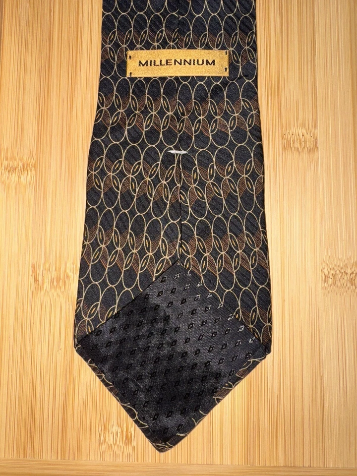 Corbata de seda geométrica Millennium - 60L 4,0W Foto 2 de 2