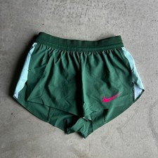 Nike Pro Elite Team 2” Running Shorts Green DX8986-341 Women’s S Made In USA