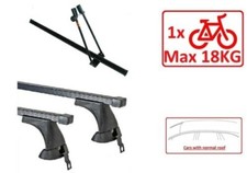 Dachträger K6/120 + Fahrrad Rack für 1 für Alfa Romeo 146 Fließheck Limousine