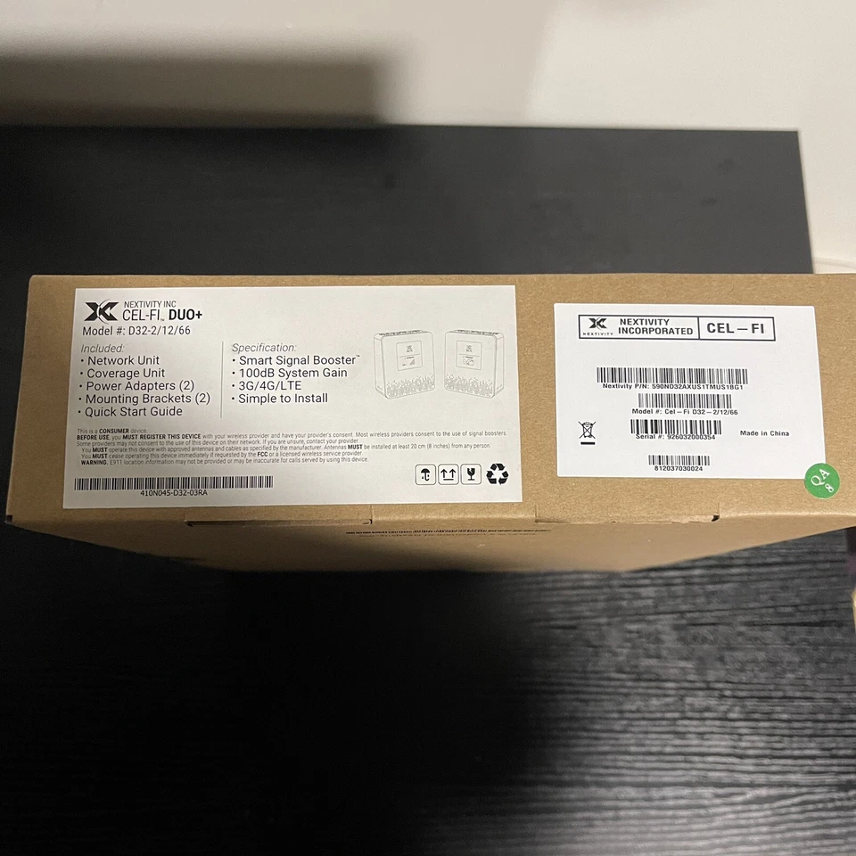 Nextivity CEL-FI DUO+ D32-2/12/66 Smart Signal Booster 100dB System Gain - Image 2 of 4