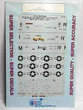 1/72 SuperScale Decals 72-730 P-51D MUSTANGS Preddy Crenshaw Majeski mint