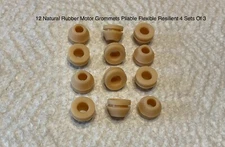 12 NEW Natural Rubber MOTOR GROMMETS FOR RCA RP-190 45 RPM RECORD PLAYER
