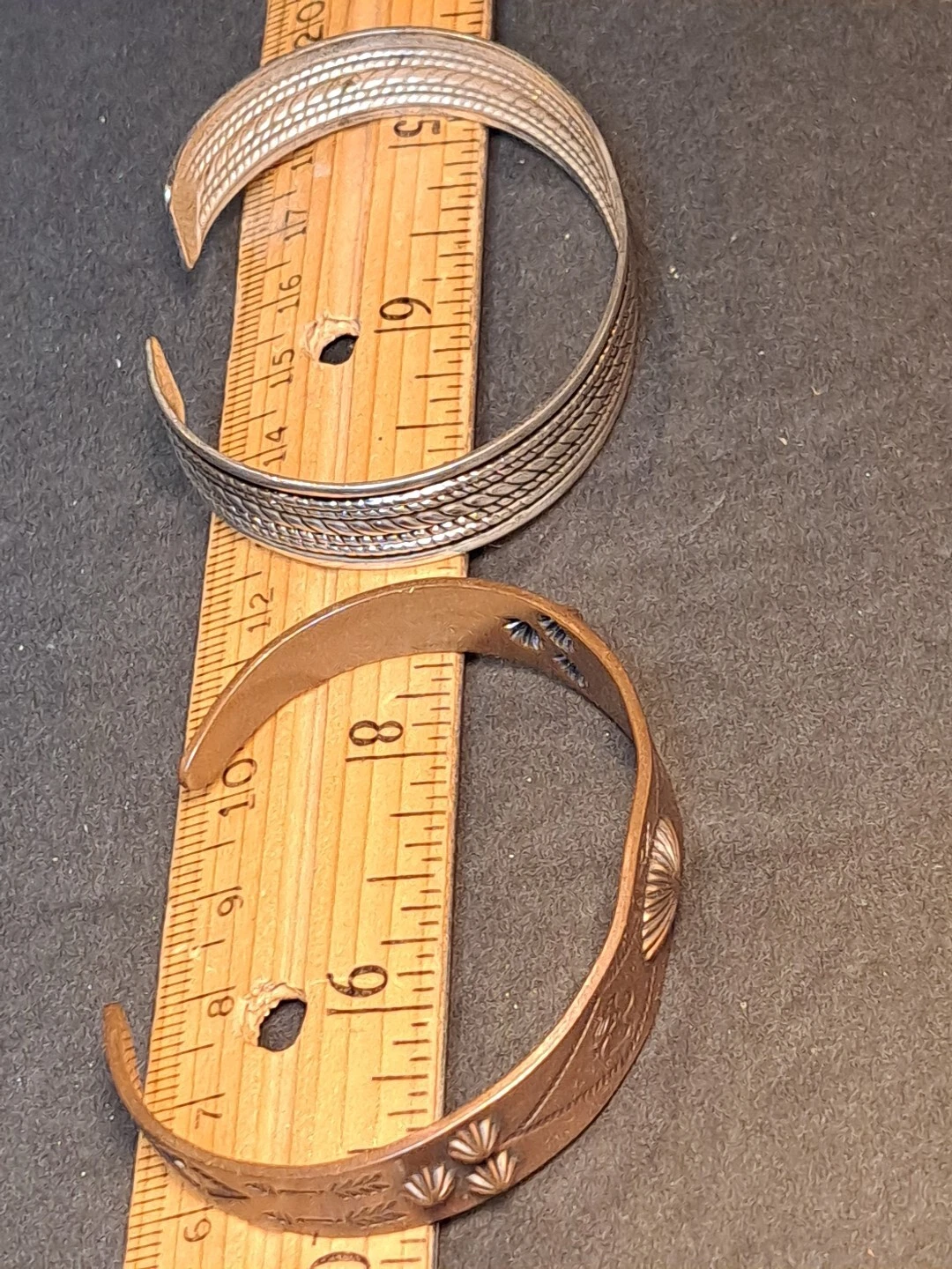 VALENTINO Bracciali 2 pz Bracciale Rame Tribale Sud Ovest Classico Argento Fasce Perline