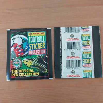 Panini Sticker Packet Panini Official PFA sticker Collection 1 X Unopened Sticker Packet RARE ...