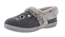 SKECHERS WOMEN'S BOBS TOO COZY- MEOW JAMMIES 114803/CCL SLIP-ON SLIPPERS
