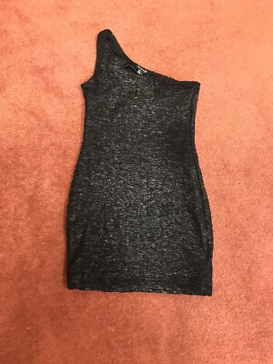 open lace back dress One-Shoulder Graphic T-Shirt Dress