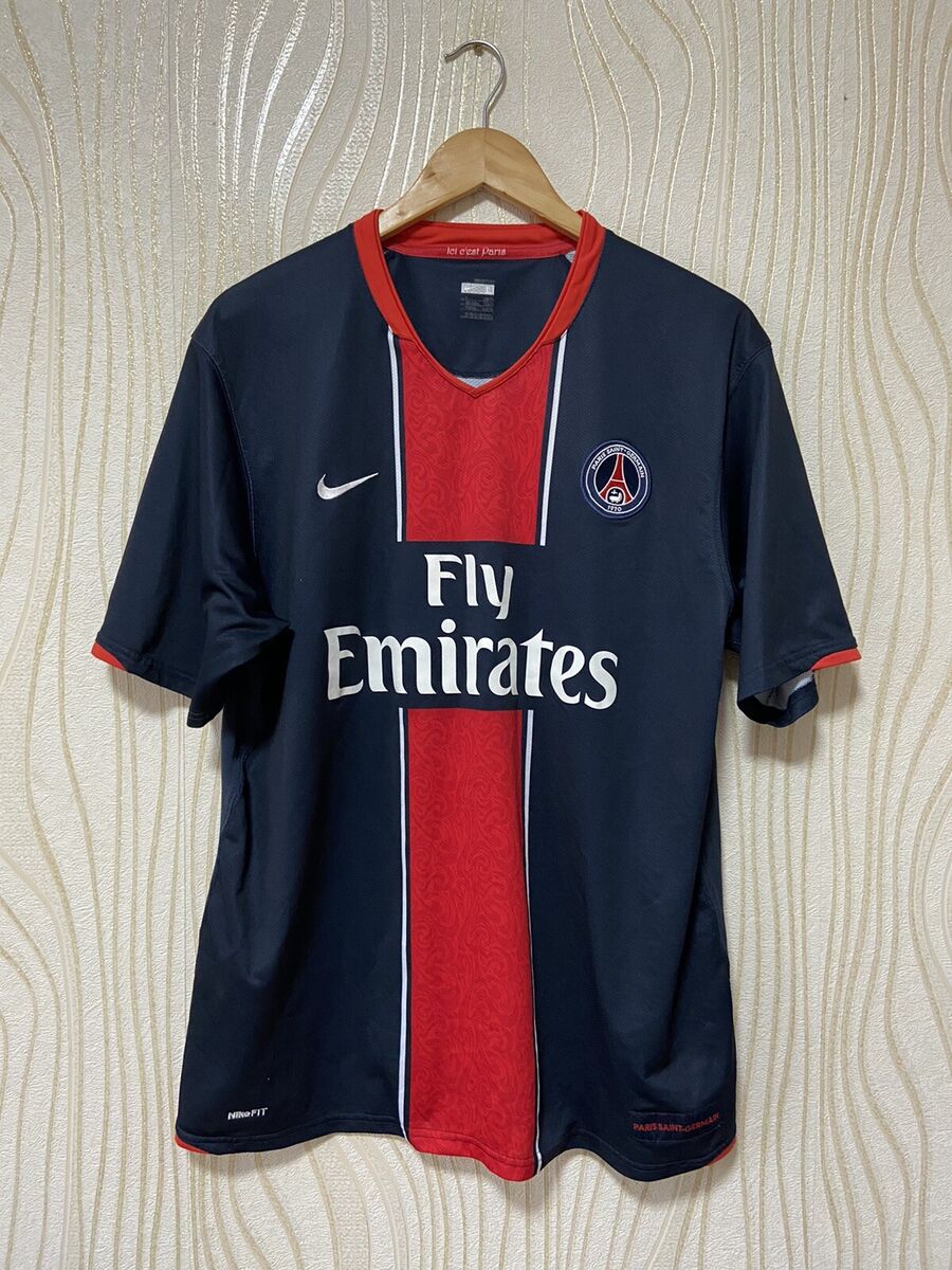 PARIS SAINT GERMAIN 2008 2009 HOME FOOTBALL SHIRT SOCCER PARIS SAINT GERMAIN 2008 2009 HOME FOOTBALL SHIRT SOCCER