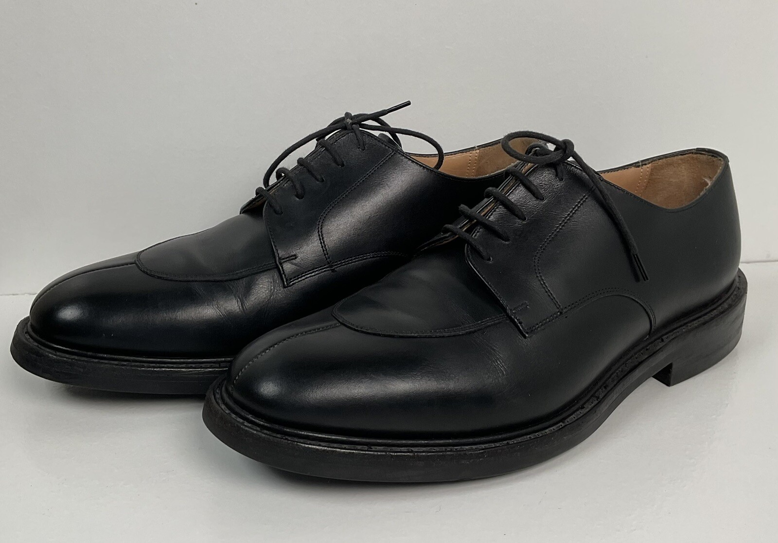 SAOLA Mocassini a punta spaccata inglese Church's 7 G UK 8 E US suola in dainite qualità personalizzata