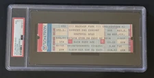 Rare 1977 GREATEFUL DEAD Original Ticket-Raceway Park-ENGLISHTOWN NJ-PSA 1.5