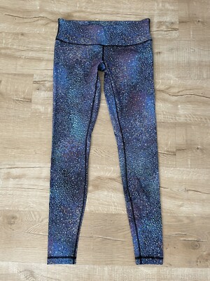 Lululemon Wunder Under Leggings 10 Strive Mermaid Galaxy Splatter Luxtreme  Ombré