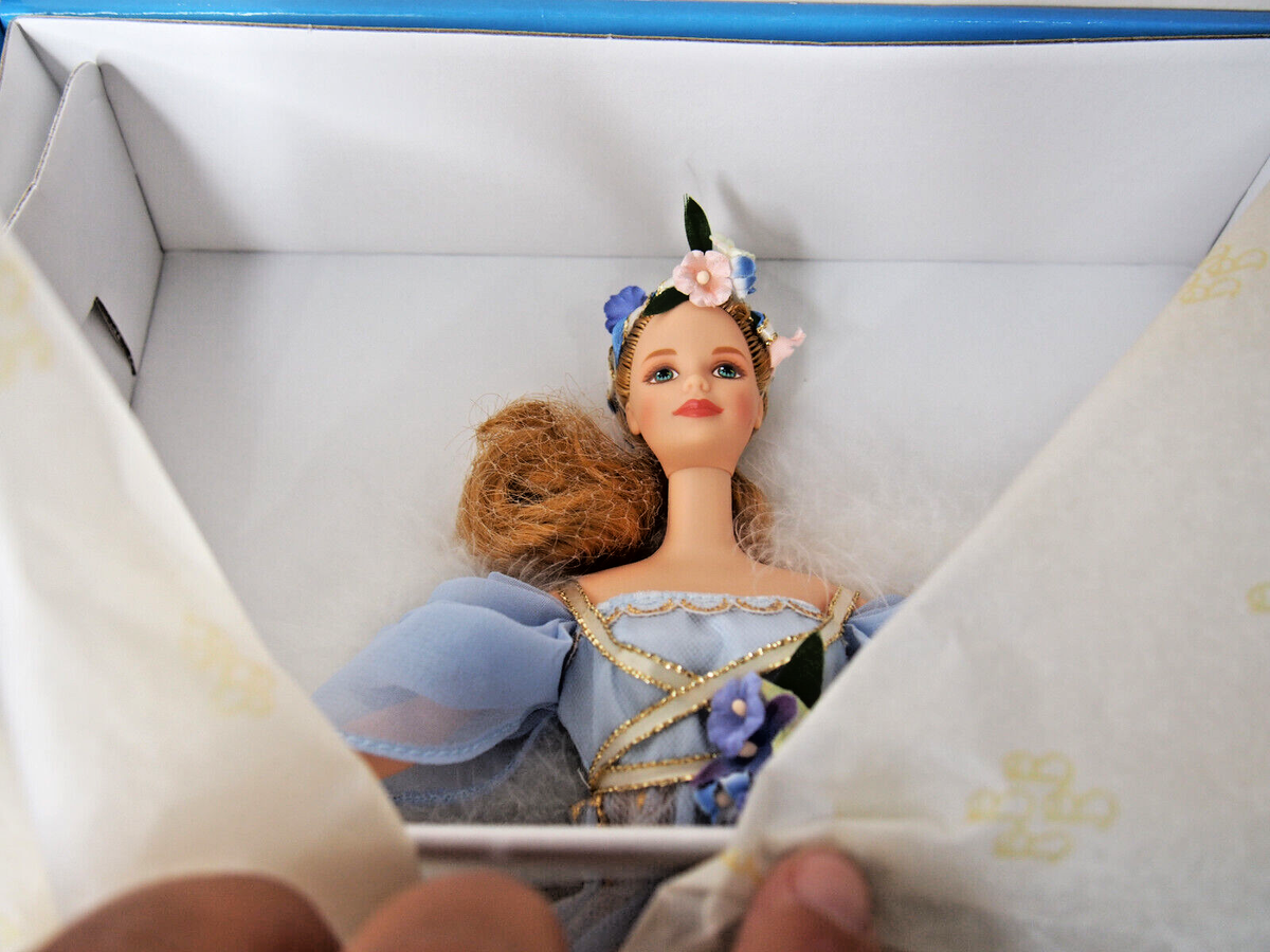 Cast Harmony Barbie Harpist Angel Barbie Doll Angels Of Music