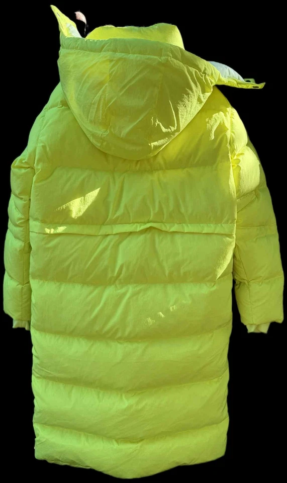 Parka de plumón para mujer Nike Jordan amarillo neón (voltio/veneno limón) - talla XS NUEVA SIN ETIQUETAS Foto 2 de 4