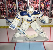 McFarlane NHL DEVON LEVI 12 inch customized goalie figure autographed