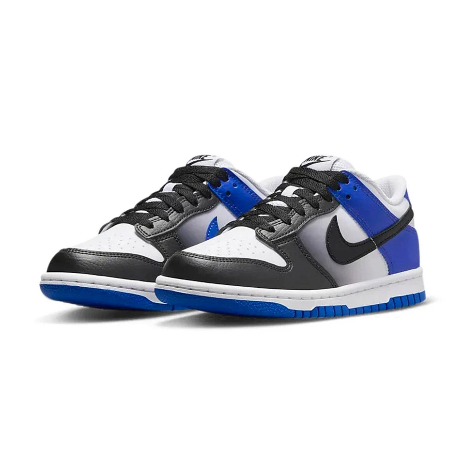 Nike Dunk Low Game Royal White Black Big Kids' Shoes HJ9209-400-SIZE 4.5 - Image 2 of 2