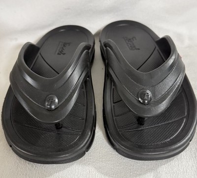 PARAGON MEN Size 10 BLack WATERPROOF FLIPFLOP THONG SLIPON